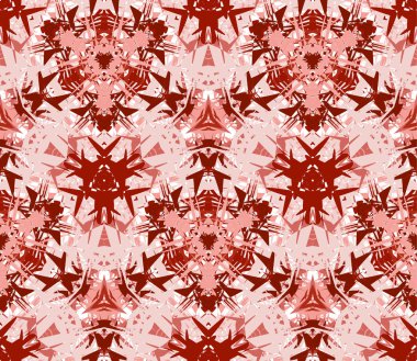 Soyut öğeler beyaz bir arka plan üzerinde bulunan renk Dikişsiz desen oluşur.