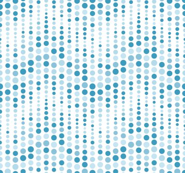 Dikişsiz desen beyaz zemin üzerinde. Bir dalga şekli vardır. Renkli geometrik öğelerden oluşur.