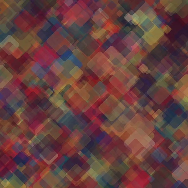 Abstrakter geometrischer Hintergrund, bestehend aus sich überlappenden quadratischen Elementen — Stockvektor