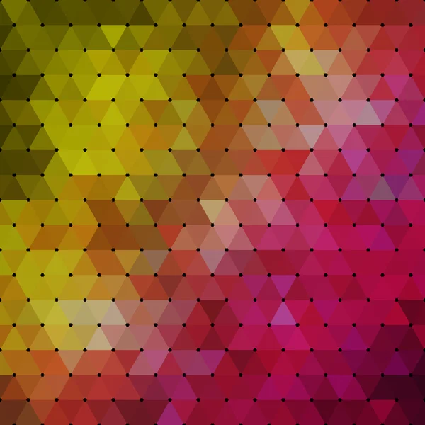 三角形要素で構成される抽象的な幾何学的なマルチカラーの背景色 — ストックベクタ