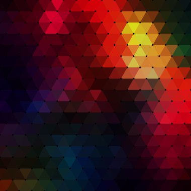 Abstract geometrical multicolored background consisting of triangular elements. For your design.