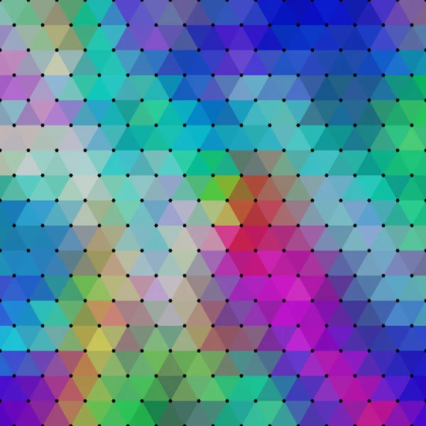 Abstract geometrical multicolored background consisting of triangular elements. For your design. — ストックベクタ