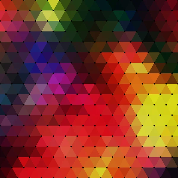 Fondo geométrico abstracto multicolor formado por elementos triangulares. Para su diseño . — Vector de stock