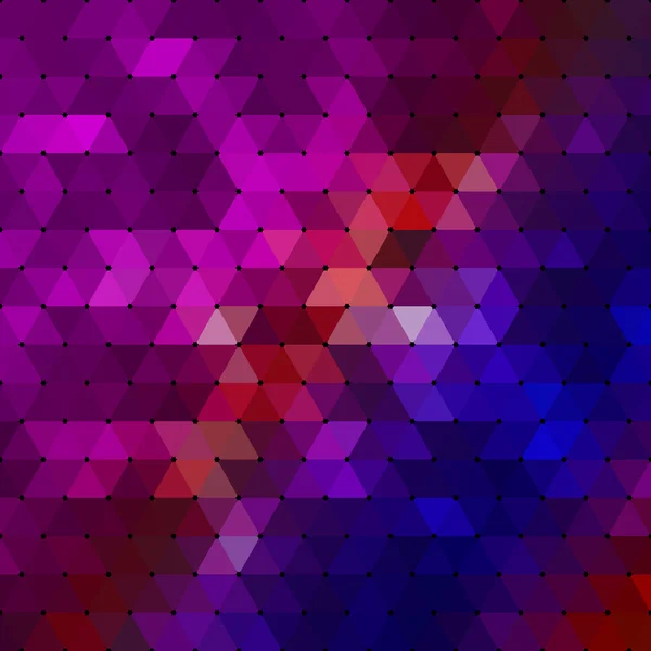 Fondo geométrico abstracto multicolor formado por elementos triangulares. Para su diseño . — Vector de stock