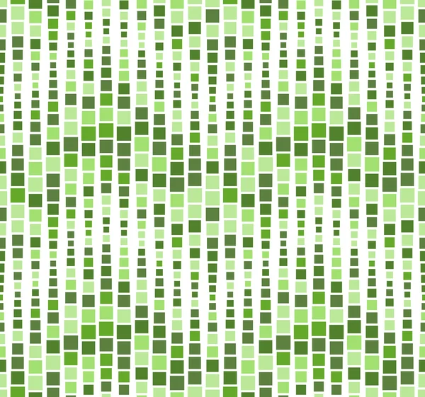 Patrón sin costuras sobre fondo blanco. Tiene la forma de una ola. Consta de elementos geométricos en verde . — Vector de stock