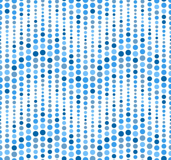 Seamless pattern on white background. Has the shape of a wave. Consists of geometric elements in blue. — Stock Vector