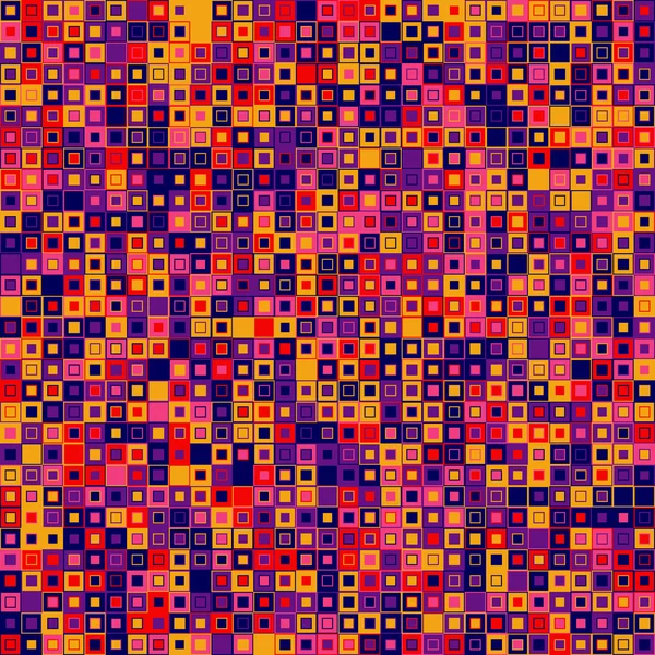 抽象的な背景のベクトル。幾何学的な要素から成ります。要素には、正方形の形と異なる色があります。カラフルなモザイクの背景. — ストックベクタ