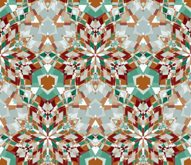 Çok renkli arka plan. Dikişsiz desen soyut öğeler beyaz arka plan üzerinde bulunan renk oluşur. Doku, desen ve sanatsal kompozisyonlar için tasarım öğesi olarak yararlı.