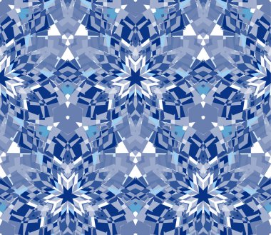 Mavi seamless modeli. Dikişsiz desen soyut öğeler beyaz arka plan üzerinde bulunan renk oluşur. Doku, desen ve sanatsal kompozisyonlar için tasarım öğesi olarak yararlı.