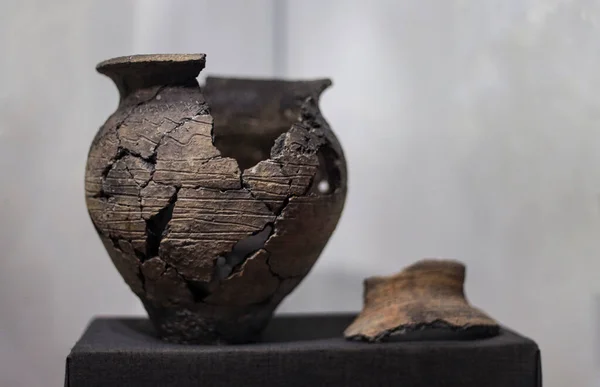 Khotyn Ukraine September 2020 Shards Pottery Broken Dishes Archaeological Find — Stock Photo, Image