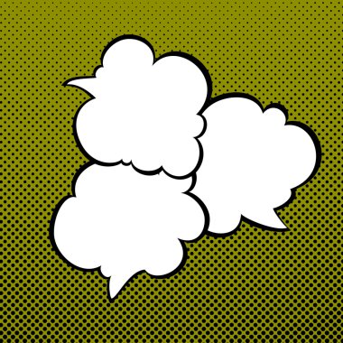 Pop sanat arka plan üzerinde konuşma balonları