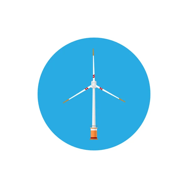 Ícone da turbina eólica — Vetor de Stock