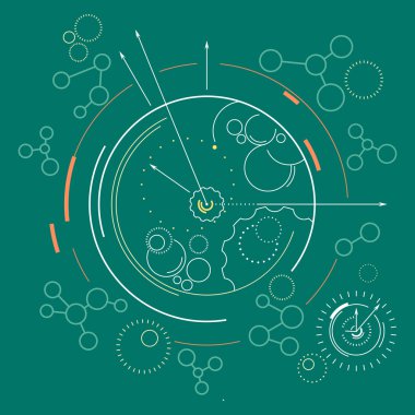 Geometrik soyut teknolojik altyapı