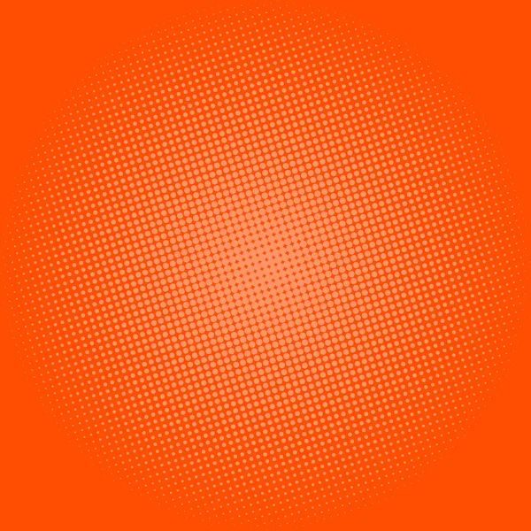 Pois sur fond orange, fond pop art — Image vectorielle