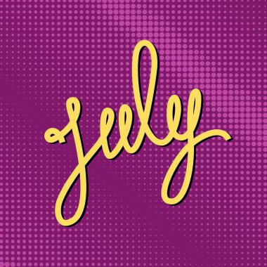 Metin arka plan Mor Pop sanat Temmuz'da