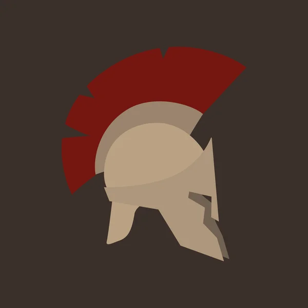 Casco romano aislado — Vector de stock