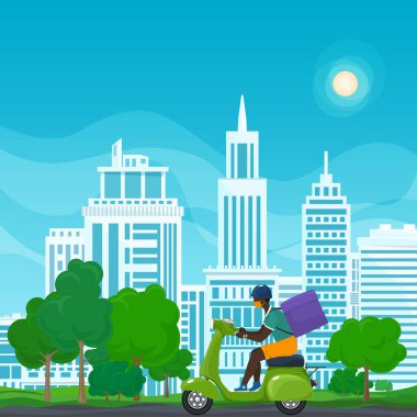 Çevrimiçi dağıtım hizmeti ve evde kalma kavramı