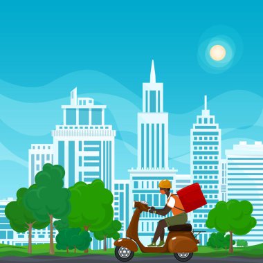 Çevrimiçi dağıtım hizmeti ve evde kalma kavramı