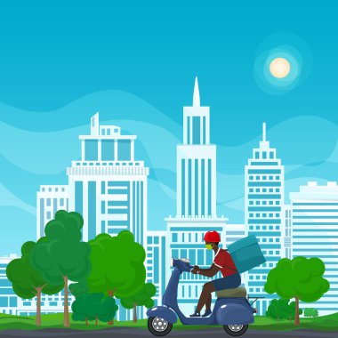 Çevrimiçi dağıtım hizmeti ve evde kalma kavramı