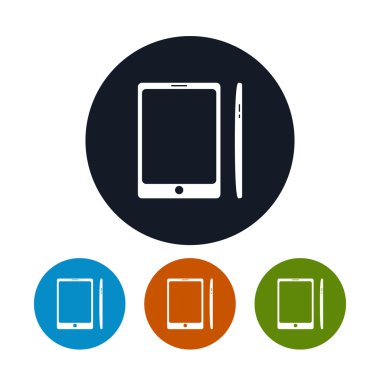 Telefon simgesini, gadget kutsal kişilerin resmi, vektör çizim