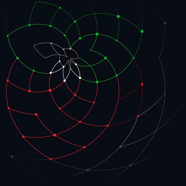 Patrón geométrico, fresa abstracta — Vector de stock