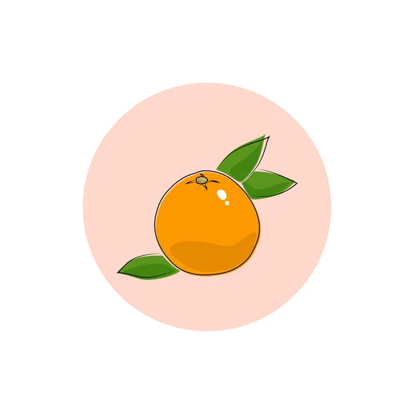 Икона цветного грейпфрута — стоковый вектор