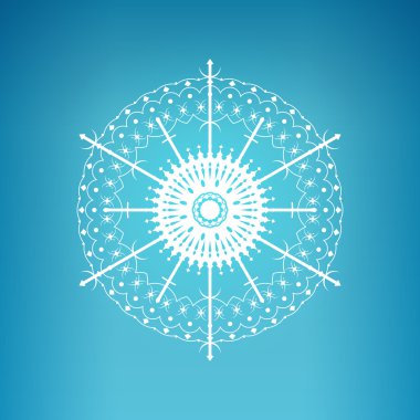 Mavi arkaplanda kar taneleri