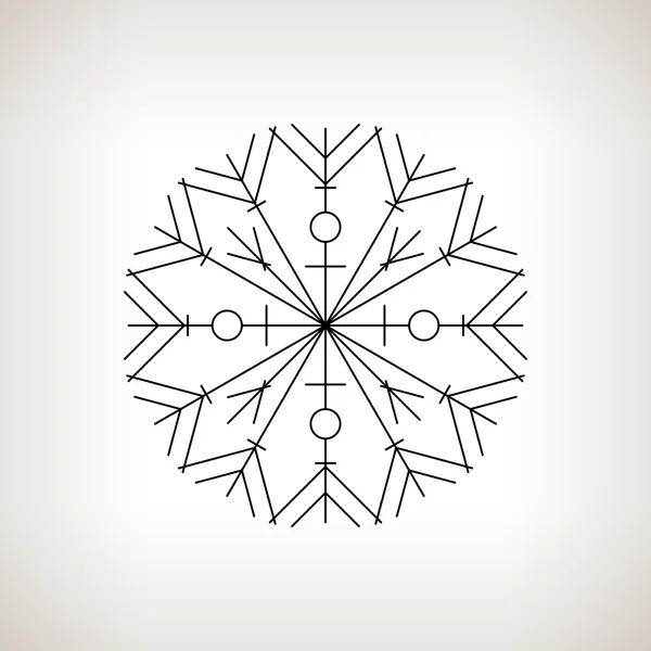 Copo de nieve, Feliz Año Nuevo — Archivo Imágenes Vectoriales