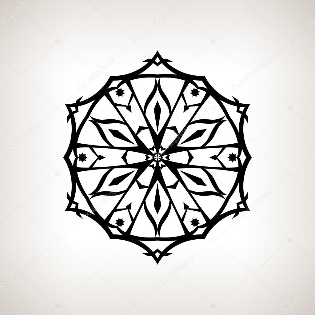 Flocon De Neige Décoration De Noël Image Vectorielle