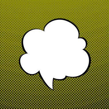 Pop sanat arka plan üzerinde konuşma balonu