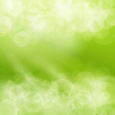 Yeşil bahar Bokeh arka plan