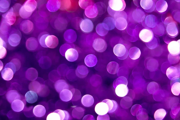 Абстрактный Праздничный Фон Боке Перламутровых Огней Фиолетовой Эстетике Рождественский Фон Стоковая Картинка