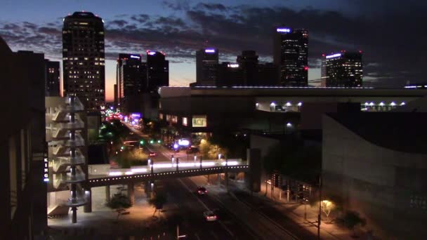 市中心的亚利桑那州凤凰城 — 图库视频影像