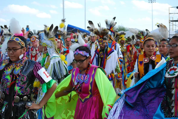 Американських індіанців pow wow — стокове фото