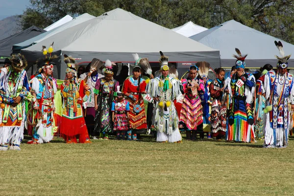 Американських індіанців pow wow — стокове фото