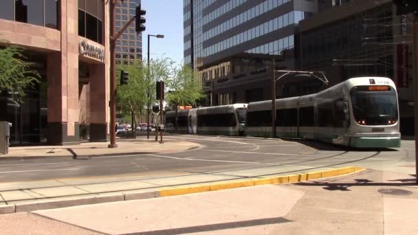 Downtown Phoenix, Arizona Street — Stock Video