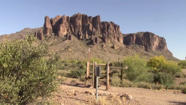 Superstition Mountains, w stanie Arizona — Wideo stockowe