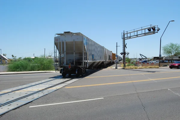 Fin del tren de mercancías — Foto de Stock