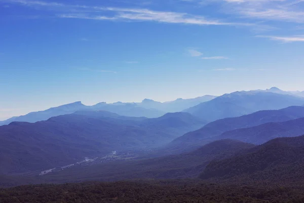 Deck Observação Topo Montanha Com Vista Para Vale Cordilheira Plateau Imagens De Bancos De Imagens