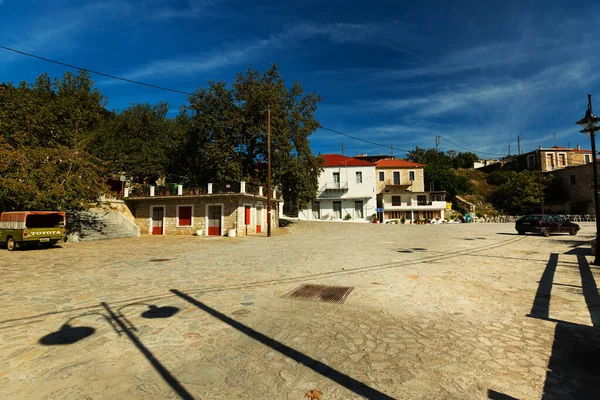 Kosmas Grecia Ottobre 2015 Piazza Principale Vicino Alla Chiesa Dei — Foto Stock