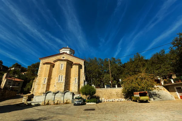 Kosmas Griekenland Oktober 2015 Heiligen Anargyroi Kerk Een Klein Bergstadje — Stockfoto