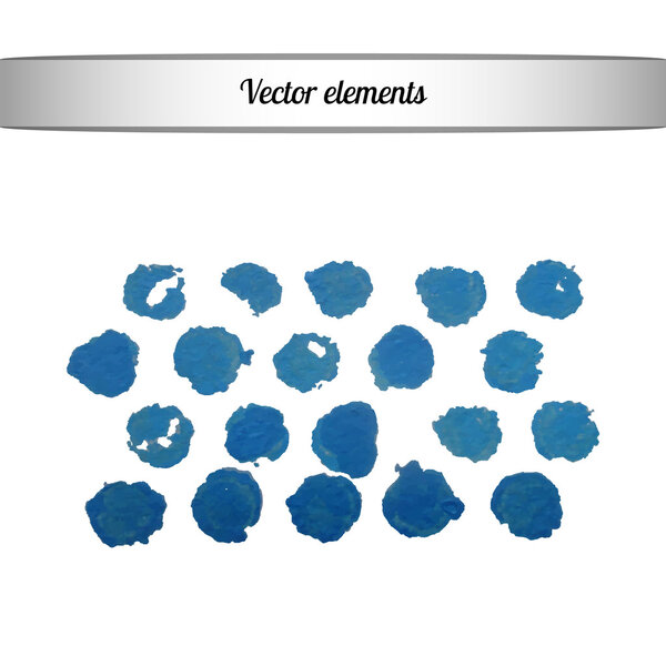 Acrylic paint vector dots