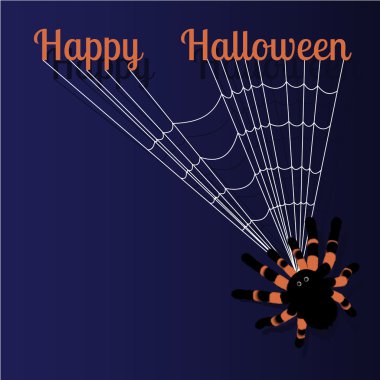 Cadılar Bayramı tebrik kartı için metin alanı ile