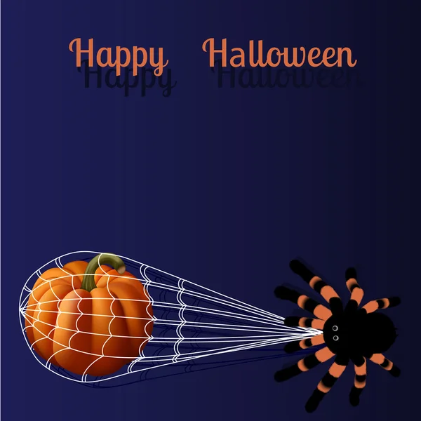 Halloween greeting card with space for text — Stock Vector