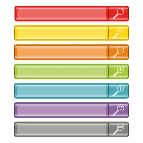 Search button bar set 2 — Stock Vector