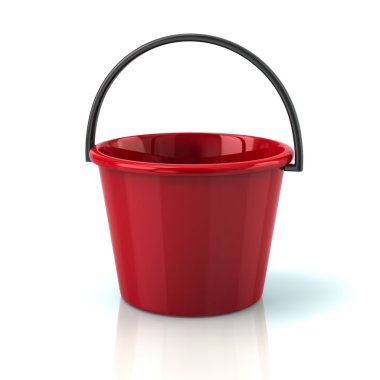 kırmızı plastik kova
