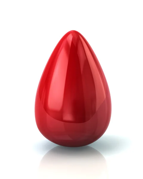 Red egg icon — Stock Photo, Image