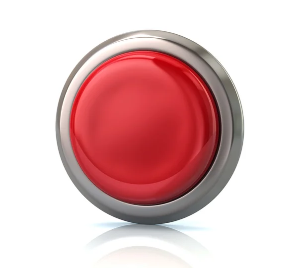 Pressed button with red light Royalty Free Vector Image