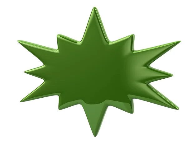 Ícone de estouro verde — Fotografia de Stock