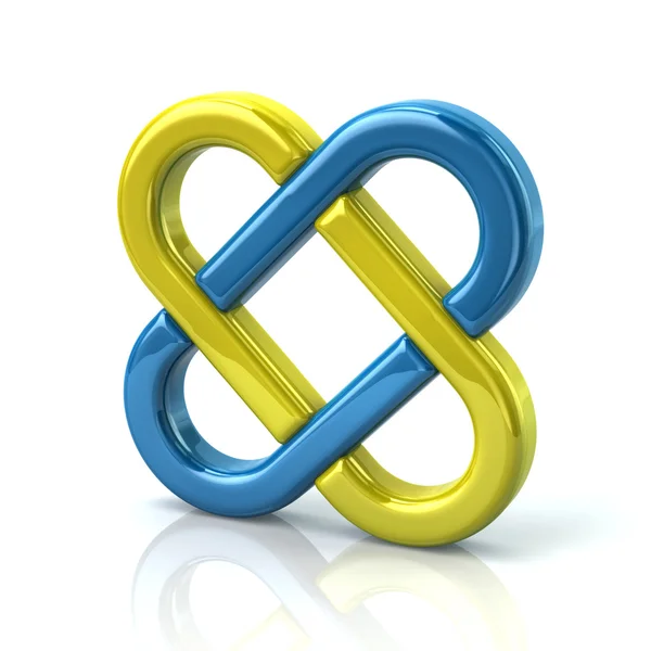 Abstract endless knot symbol — Stock Photo, Image
